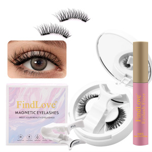 Cils magnétiques 3D 6mm-10mm, cils naturels et vaporeux, réutilisables, sans colle, kit de cils magnétiques avec fixateur et miroir - Product Image 1