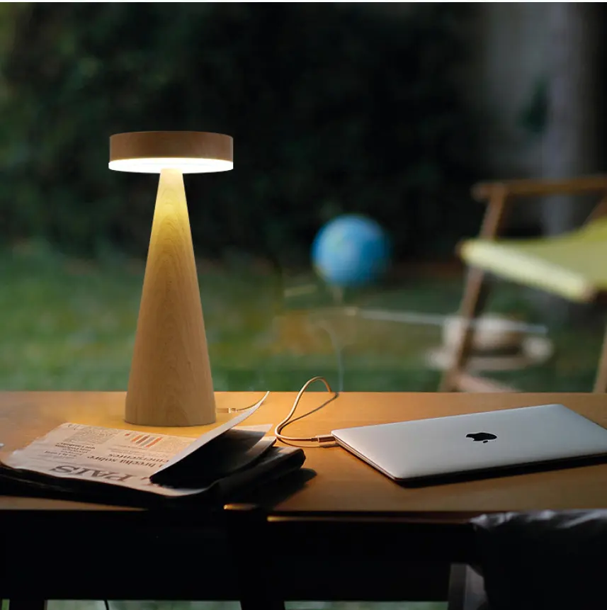 Art nordique décor à la maison USB gradation Poldina Pro étanche Rechargeable lumière sans fil lampada da tavolo tactile lampe de Table Led