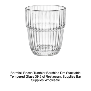 Verre Barshine DOF 39,5 cl H 10,1 cm Ø 9,1 cm Trempé Imp. Bormioli Rocco - Product Image 2
