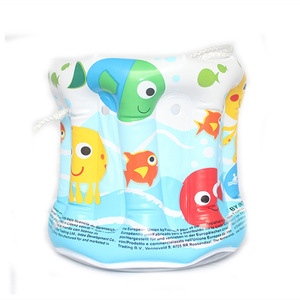 Inflatable Ice <b>Bucket</b> Portable <b>Folding</b> PVC Beach Toy For Kids With Handle And Sea Animal Print - Product Image 2