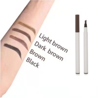 Pinceau crayon à sourcils mince de haute qualité Kit de sourcils étanche automatique longue durée maquillage de marque privée pour les yeux