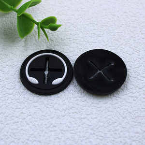 High Quality Round <strong>Earphone</strong> <strong>Port</strong> <strong>Pvc</strong> <strong>Rubber</strong> <strong>Patch</strong> Custom Embossed 3D logo Silicone <strong>Patches</strong> for Garment Hat Cap - Product Image 3