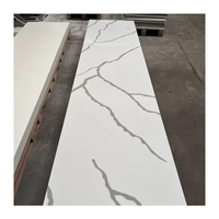 Koris Marque 3660mm 12mm D'épaisseur Grande Dalle Acrylique Modifié Marbre Blanc Surface Solide Surface Solide Feuilles De Pierre Artificielle