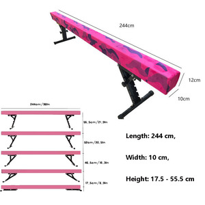 Barre d'équilibre en <span class=keywords><strong>bois</strong></span> professionnelle <span class=keywords><strong>pour</strong></span> la maison, hauteur réglable, surface antidérapante, équipement d'entraînement physique <span class=keywords><strong>pour</strong></span> enfants - Product Image 3