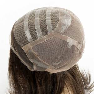 Pelucas de Lujo para Mujer <span class=keywords><strong>NATALIE</strong></span>, Cabello Virgen Mongol Clase A, Encaje de Diamantes, Encaje Francés Cosido a Mano, Tiras de Silicona, Alta Calidad - Product Image 1