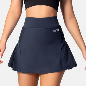 Karın kontrol kullanarak dayanıklı satış Badminton üniformaları Tenue De spor Femme anti-parlama iki bir pilili tenis etekler kadınlar - Product Image 1