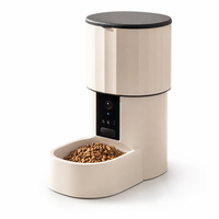 Distributeur de nourriture pour animaux de compagnie personnalisable, anti-brûlure, durable, portable, distributeur intelligent de nourriture pour animaux de compagnie, fonction de minuterie simple par bouton pour chiens et chats