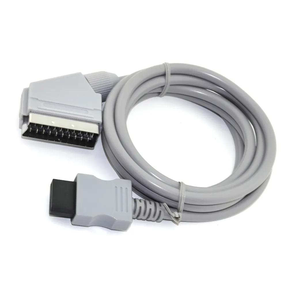 Sıcak satış en kaliteli Retro oyun konsolu TV SCART kablosu için Wii NTSC sürümü
