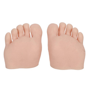 Realistic <b>Silicone</b> Foot Model Light Dark Skin Nail Art Training Practice Display <b>Tool</b> for Academy - Product Image 2