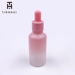 Botella de Vidrio Degradado con Gotero en Color Oro Rosa, de 5ml, 10ml, 15ml, 20ml, 30ml, 50ml y 100ml, Nuevo Diseño, para Aceite de Cutículas - Product Image 2
