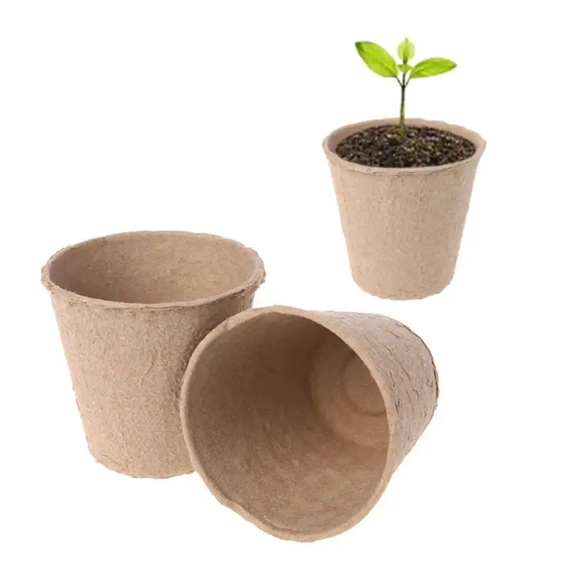 Plant Fiber Material and paper Peat Pots Product Name paper Peat Pots for flower