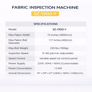 Machine d'inspection et de bobinage des tissus, machine d'inspection du tissu, équipement de contrôle de la qualité des textiles, fabricant - Product Image 6