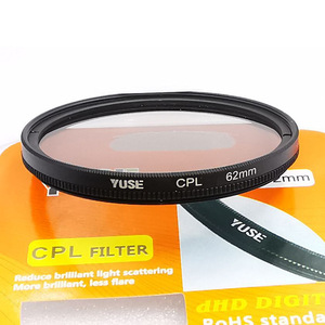 En stock, objectif d'appareil <span class=keywords><strong>photo</strong></span> reflex numérique pour téléphone portable YUSE, <span class=keywords><strong>filtre</strong></span> polarisant en verre optique <span class=keywords><strong>CPL</strong></span> 62 mm - Product Image 2