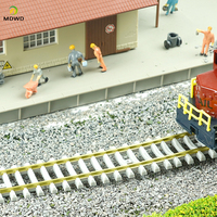 Modèle de train HO, chemin de fer HO, échelle 1:87, rails flexibles, 46 cm avec connecteurs de rails et vis