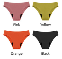 Celana Dalam Anti Bocor Seamless 4 Lapis untuk Menstruasi, Bahan Sutra Es, Bernapas, Antibakteri, Celana Dalam Fisiologis