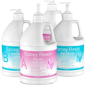 Epoxy Resin Crystal Clear Art Woodworking 2 Gallon Kit(0.5gal Resin*2+0.5gal Hardener*2) Coating Casting Jewelry <b>Tabletop</b> - Product Image 3