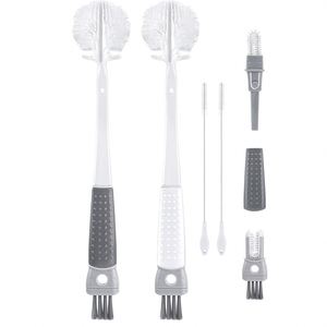 Long Handle <b>Bottle</b> <b>Brush</b> with Straw <b>Brush</b> for Cleaning Glass Sports <b>Bottle</b> Coffee Mug 4 In-1 <b>Bottle</b> Cleaning <b>Brush</b> - Product Image 1