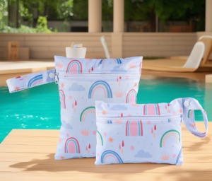 2 шт./комплект, моющиеся сумки с одним карманом на молнии - Product Image 2