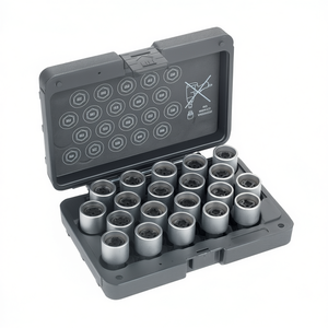 16 Piece <b>Socket</b> Set 1/2 Inch Drive Metric Chrome Vanadium Steel For Automotive Repair - Product Image 2