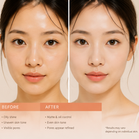 LANCE Poudre minérale solaire SPF 50 PA+++ à large spectre UVA UVB à l'oxyde de zinc naturel pour le visage, marque privée, pour une peau éclatante