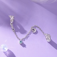 En stock : Breloques en argent sterling 925 (motifs animaux, étoiles, lunes), connecteurs plaqués or pour bracelets (motif cheval), perles et breloques pour bijoux DIY, en gros
