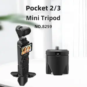Mini Trípode para Cámara de Acción para <span class=keywords><strong>OSMO</strong></span> <span class=keywords><strong>Pocket</strong></span> 3, Soporte con Tornillo de 1/4, Soporte para Gimbal, Accesorios Portátiles para Vlogs de Viaje - Product Image 2