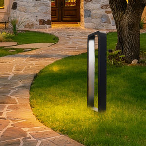 Paletto Luminoso a LED <span class=keywords><strong>da</strong></span> <span class=keywords><strong>Esterno</strong></span> per Giardino in Alluminio Impermeabile IP65 Quadrato con Luce Bianca Calda <span class=keywords><strong>da</strong></span> 30cm 40cm 60cm 80cm 110V 220V per Decorazione Moderna - Product Image 4