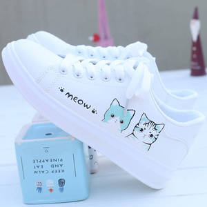 Chaussures blanches brodées pour femmes, chaussures de sport décontractées, nouvelles chaussures basses pour femmes - Product Image 4