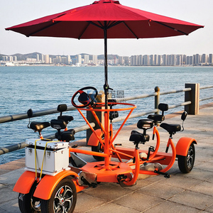 Nuova bici da birra gialla carrello Mobile Bar Pub 7 passeggeri pedali per bici da birra - Product Image 2