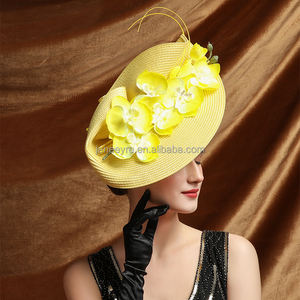 หมวก Kentucky fascinator วันฮาโลวีนหมวกฟางแบบมีกล่องสำหรับงานเลี้ยงค็อกเทลสำหรับผู้หญิง - Product Image 5