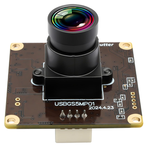 ELP全球快门5MP无失真镜头84度高速60fps OX05B1S用于运动运动检测的通用串行总线摄像头模块UVC - Product Image 1