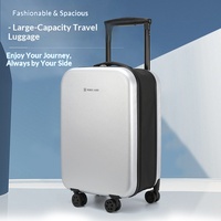 Nouvelle Arrivée 2026 Valise Pliante Classique Simple 20 Pouces à Roulettes en PC, Étanche avec Poignée Large pour Voyages d'Affaires