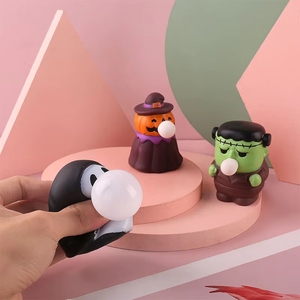 Juguete Antiestrés de Burbujas de Halloween con Diseño de Bruja y Calabaza, Divertido para Aliviar el Estrés - Product Image 3