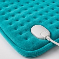 Almohadilla Eléctrica de Lujo Personalizada de 12*24 Pulgadas, Color Cian, con Control Digital LED, 6 Niveles de Calor, Protección de Seguridad Contra Sobrecalentamiento