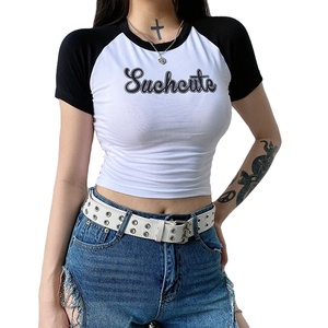 Camiseta de Manga corta mujer เสื้อออกกำลั<span class=keywords><strong>ง</strong></span>กายแขนยาวสำหรับผู้หญิงเสื้อยืดลำลอ<span class=keywords><strong>ง</strong></span> - Product Image 4