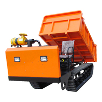 Chinesischer Mini-Raupenkipper 4x4 Diesel Selbstladender Mini-Transporter mit 500kg 800kg Allterrain-Kettenantrieb