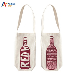 Sac en <span class=keywords><strong>toile</strong></span> avec Logo personnalisé, fourre-tout en coton pour le vin, livraison gratuite en chine - Product Image 3