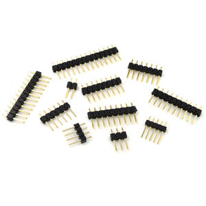 Conector Recto de Una Sola Fila de 2.54 mm |   2/3/4/5/6/7/8/10/12/14/15/20/40P Chapado en Oro |   Conector PCB THT |   Zócalo para Placa IC |   Al por Mayor - Product Image 1