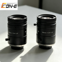 Objectif de vision industrielle à focale fixe HIKROBOT MVL-KF5024M-25MP 50mm F2.4, monture C, ouverture F2.4-F16, haute résolution 25MP, en aluminium