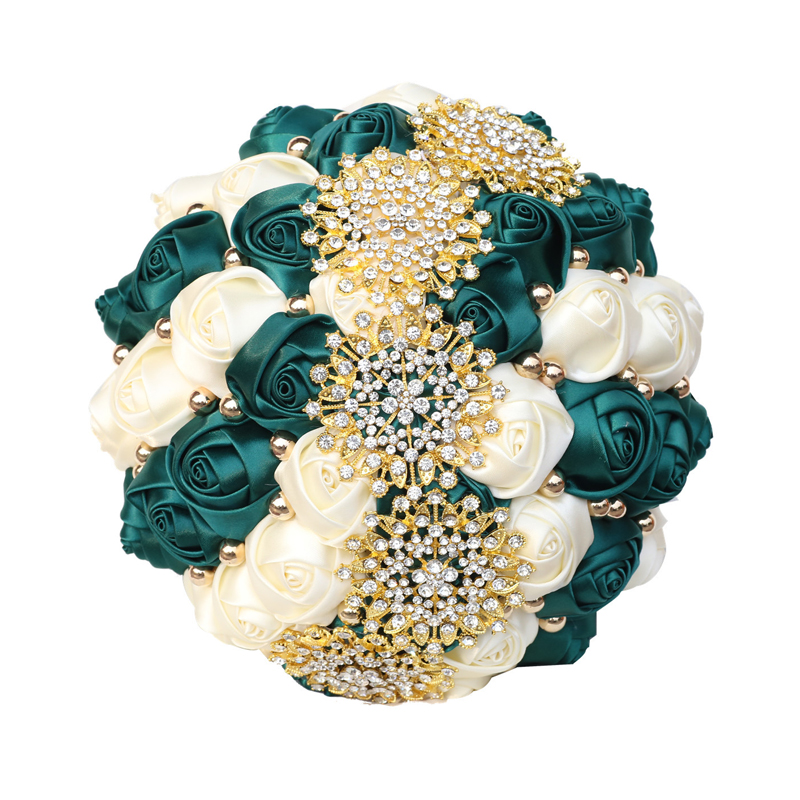bridal bouquet wedding emerald green