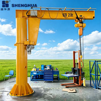 Grue à flèche autoportante hydraulique Shenghua BZD 0.25-20t de haute précision, alimentation directe du fabricant, avec moteur de base robuste