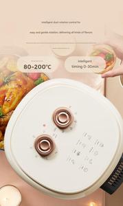 <span class=keywords><strong>Freidora</strong></span> <span class=keywords><strong>de</strong></span> <span class=keywords><strong>Aire</strong></span> Eléctrica Moderna <span class=keywords><strong>de</strong></span> <span class=keywords><strong>5.5</strong></span> <span class=keywords><strong>Litros</strong></span>, Sartén Cuadrada <span class=keywords><strong>de</strong></span> Plástico Antiadherente, Control <span class=keywords><strong>de</strong></span> Termostato Ajustable, Protección Contra Sobrecalentamiento, para Hogar y Hotel - Product Image 3