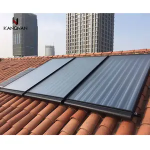 High quality pressurized 500 liter black chrome flat plate solar collector