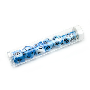 Dés de jeu de table RPG en acrylique transparent, 7 pièces, avec tube de rangement portable, multicolores, ensemble de dés polyédriques professionnels pour D&D - Product Image 5