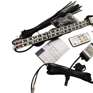 Giấc Mơ Màu RGB nhôm <span class=keywords><strong>Led</strong></span> Xe underbody đuổi theo dòng chảy từ xa ứng dụng điều khiển underglow Đèn Kit loại xe ánh sáng phụ kiện - Product Image 1