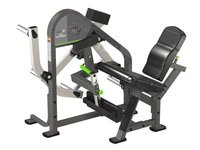 Machine commerciale de boucle de jambe d'extension de jambe assise 2 en 1 chargée par plaque d'équipement de force de forme physique de gymnase