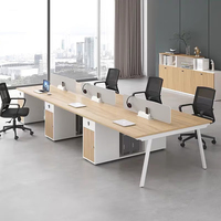 Meubles de bureau modulaires au design moderne, poste de travail 2-8 places avec table d'ordinateur, cloisons de bureau, bureau en cubicle