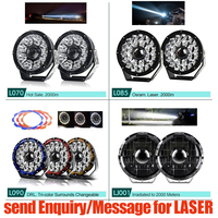 Projecteur LED pour pare-chocs de camion 1500M 13000lm 24V, 9 pouces, 7 pouces, automobile, tout-terrain, 4x4, éclairage de travail LED 9 pouces
