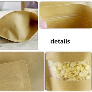 Sacs en papier kraft imprimés avec fermeture éclair, personnalisables avec votre logo, pour fenêtre givrée, avec votre propre pack promotionnel - Product Image 4