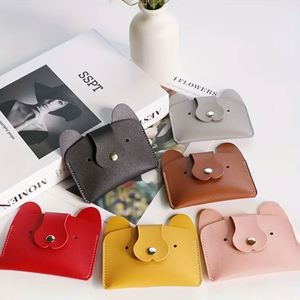 Popular Coin Storage <b>Keychain</b> Fashion <b>Wallet</b> with Press Fastening PU Leather Small Item Storage for Card - Product Image 3